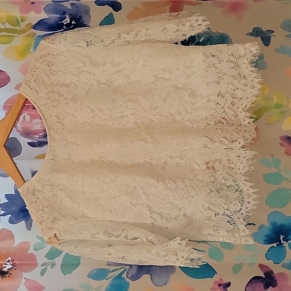 not sure Other - White Zip Closure blouse, L